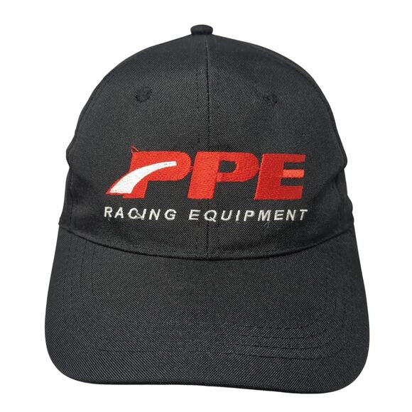 PPE Racing Equipment Strapback Hat Black One Size Solid Embroidered - Picture 1 of 8